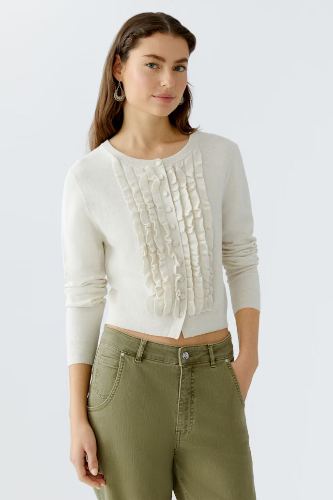 RUFFLE CARDIGAN 94144