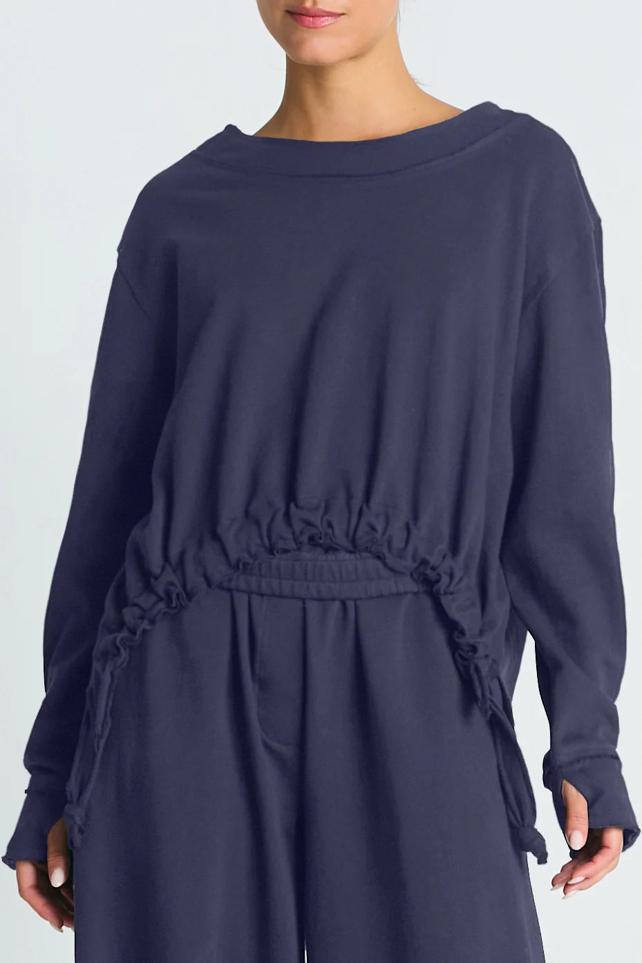 CROP DRAWSTRING TOP 1041