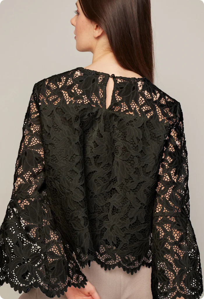 BOHO SCALLOP LACE BLOUSE 7019-3200