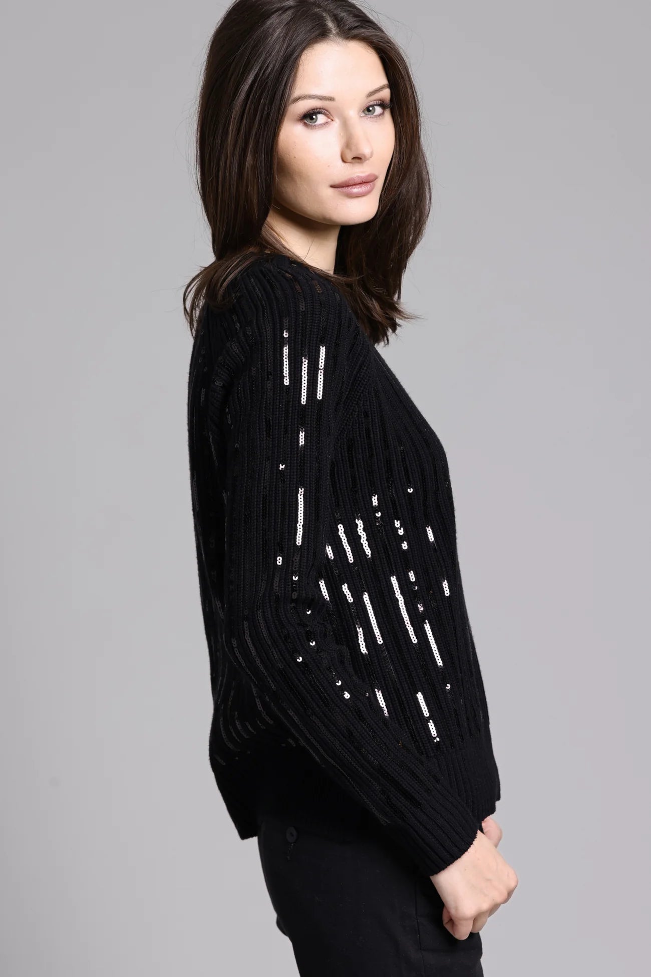 SEQUIN SHAKER CREWNECK 89100