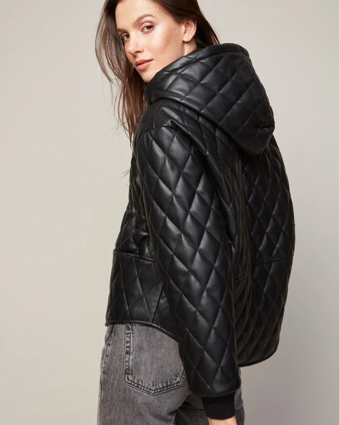 BRODIE VEGAN LEATHER QUILTED JACKET 8472-2005
