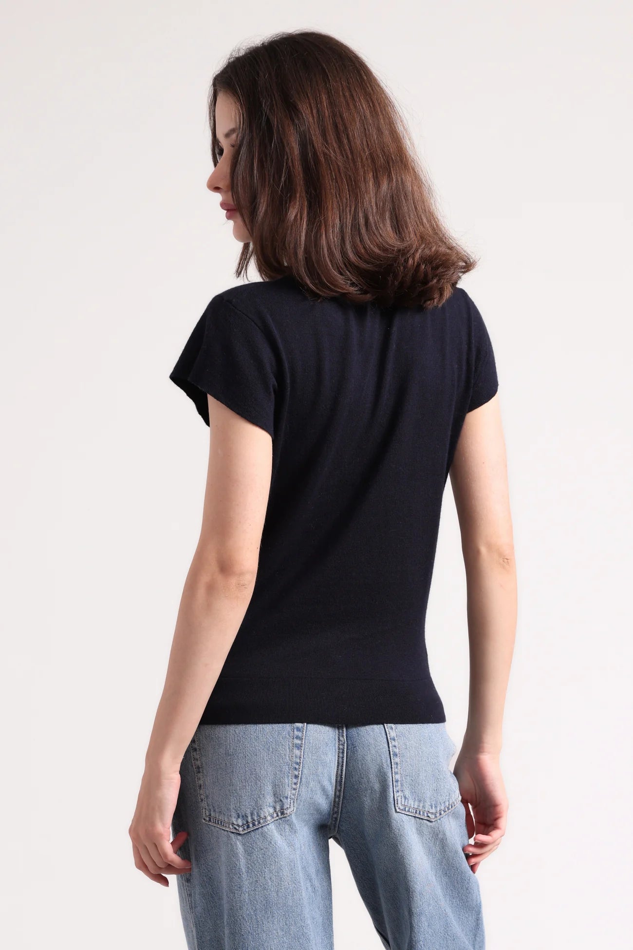 CAP SLEEVE CREWNECK 9346