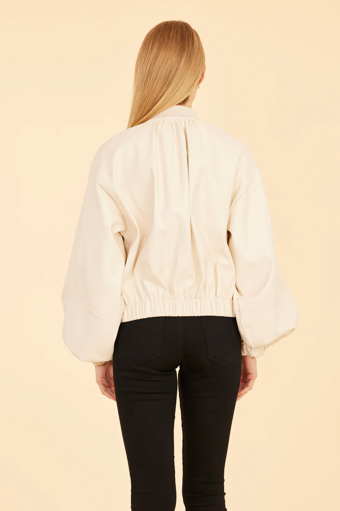 EXAGERATED SLEEVE ZIP JACKET 75635