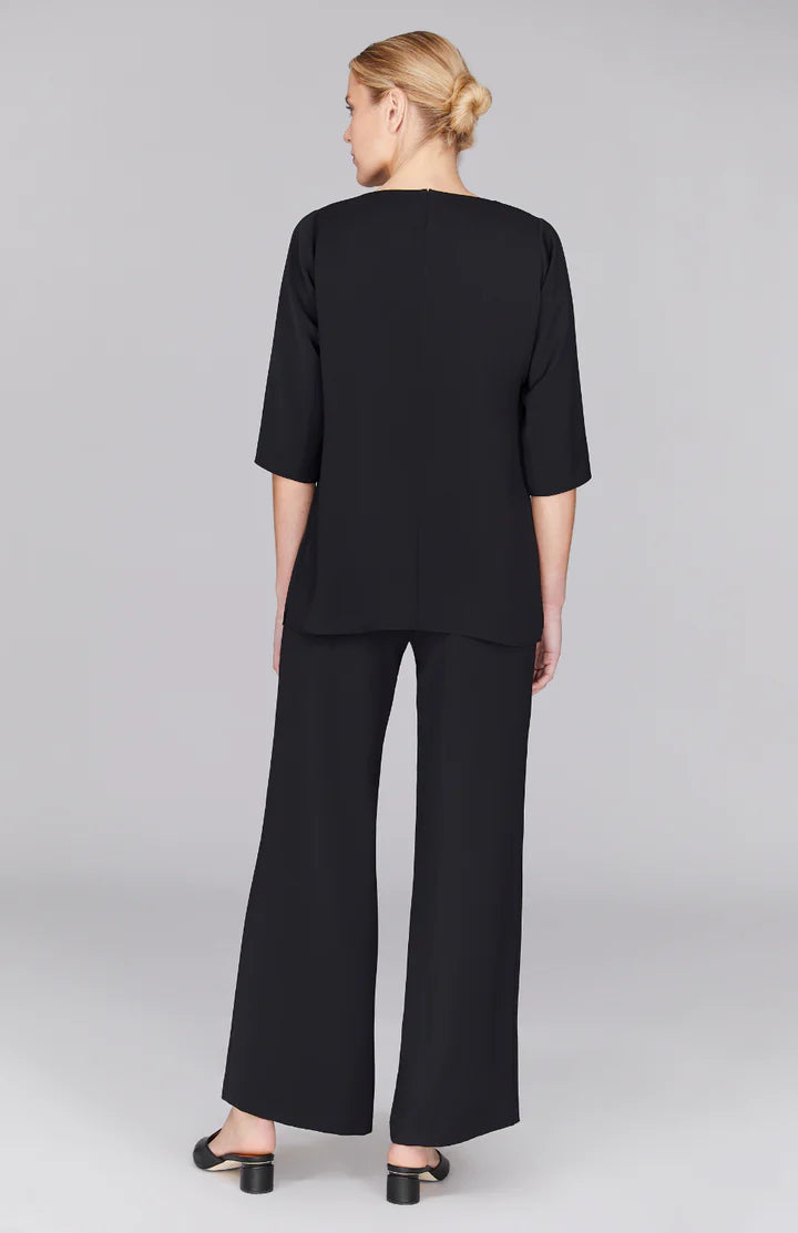 CREPE WIDE LEG W/ ELASTIC BACK PANT PW128LX