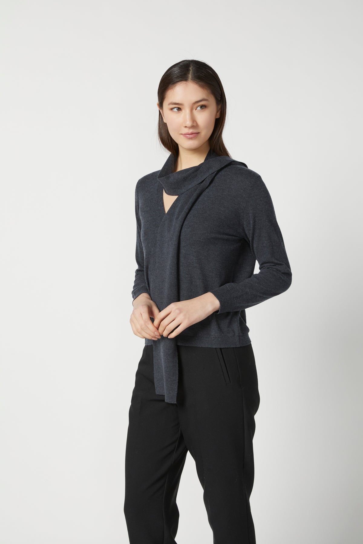 SCARF CARDIGAN
