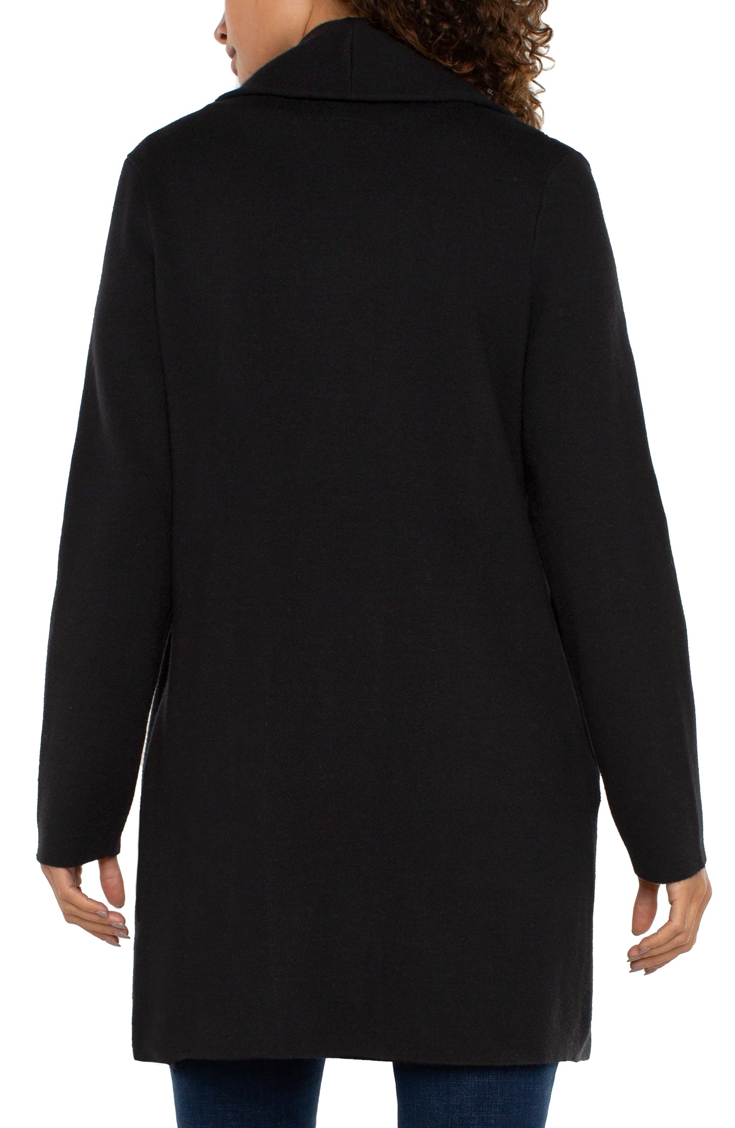 OPEN FRONT SHAWL SWEATER COAT LM 8D78SW85