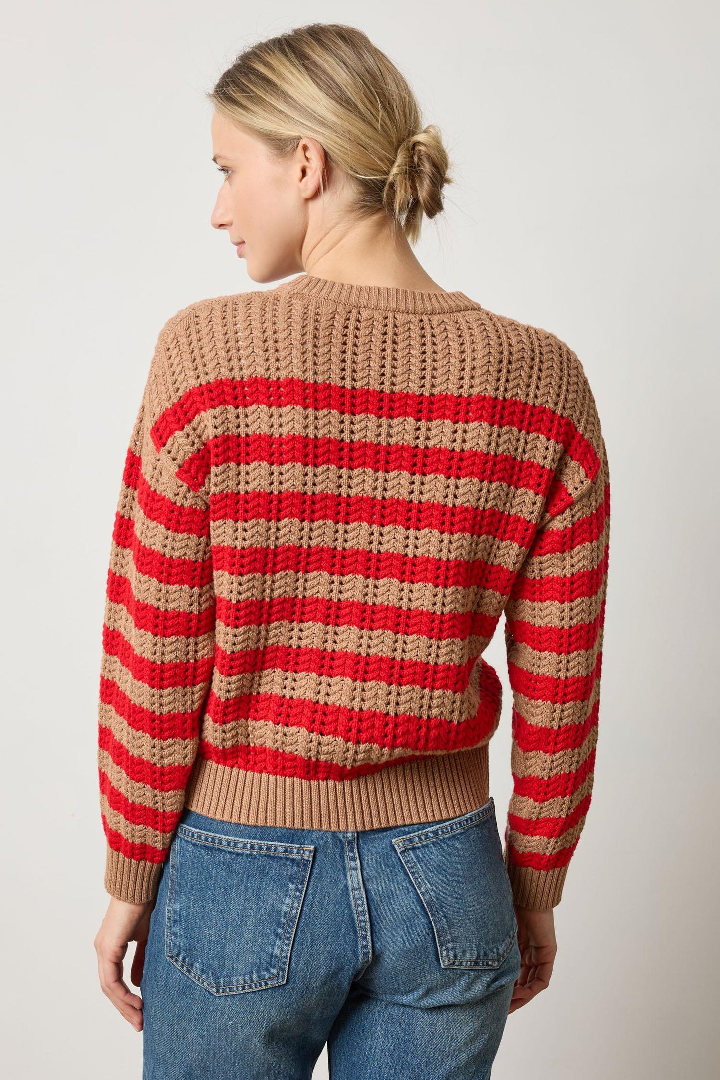 STRIPE STITCH SWEATER PA3043