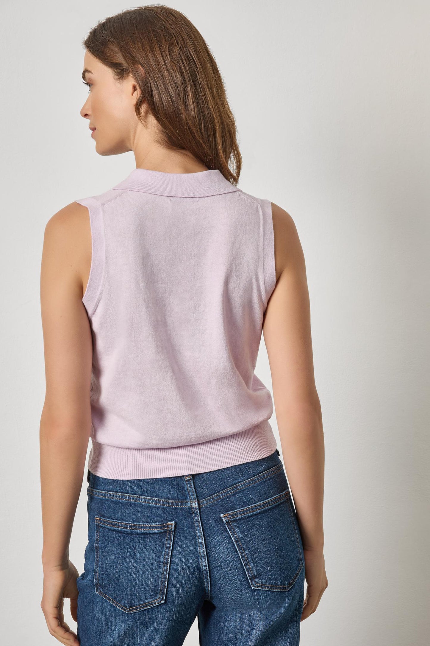 SLEEVELESS POLO SWEATER PA3288