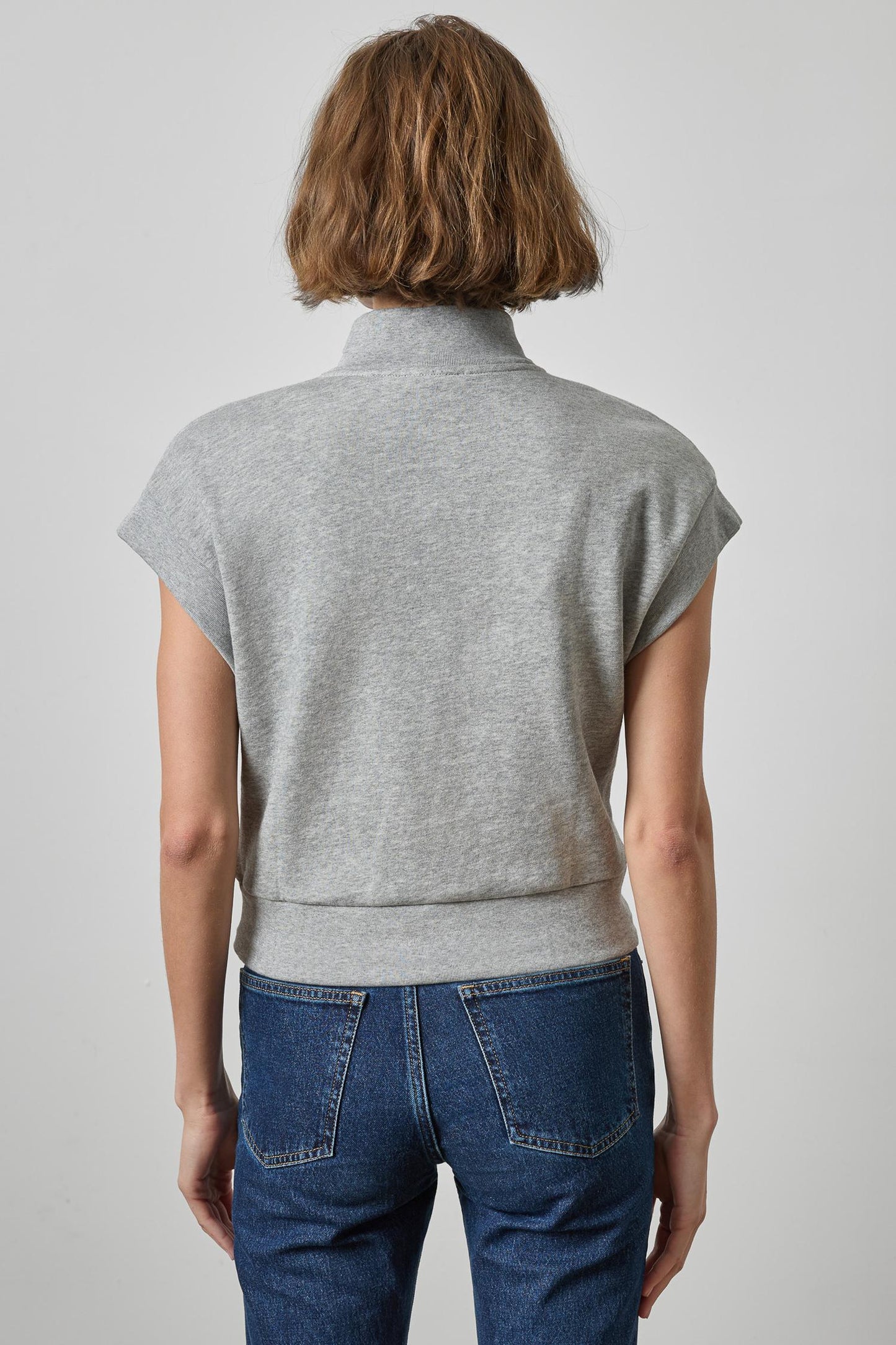 ZIP MOCK NECK TOP PA3540