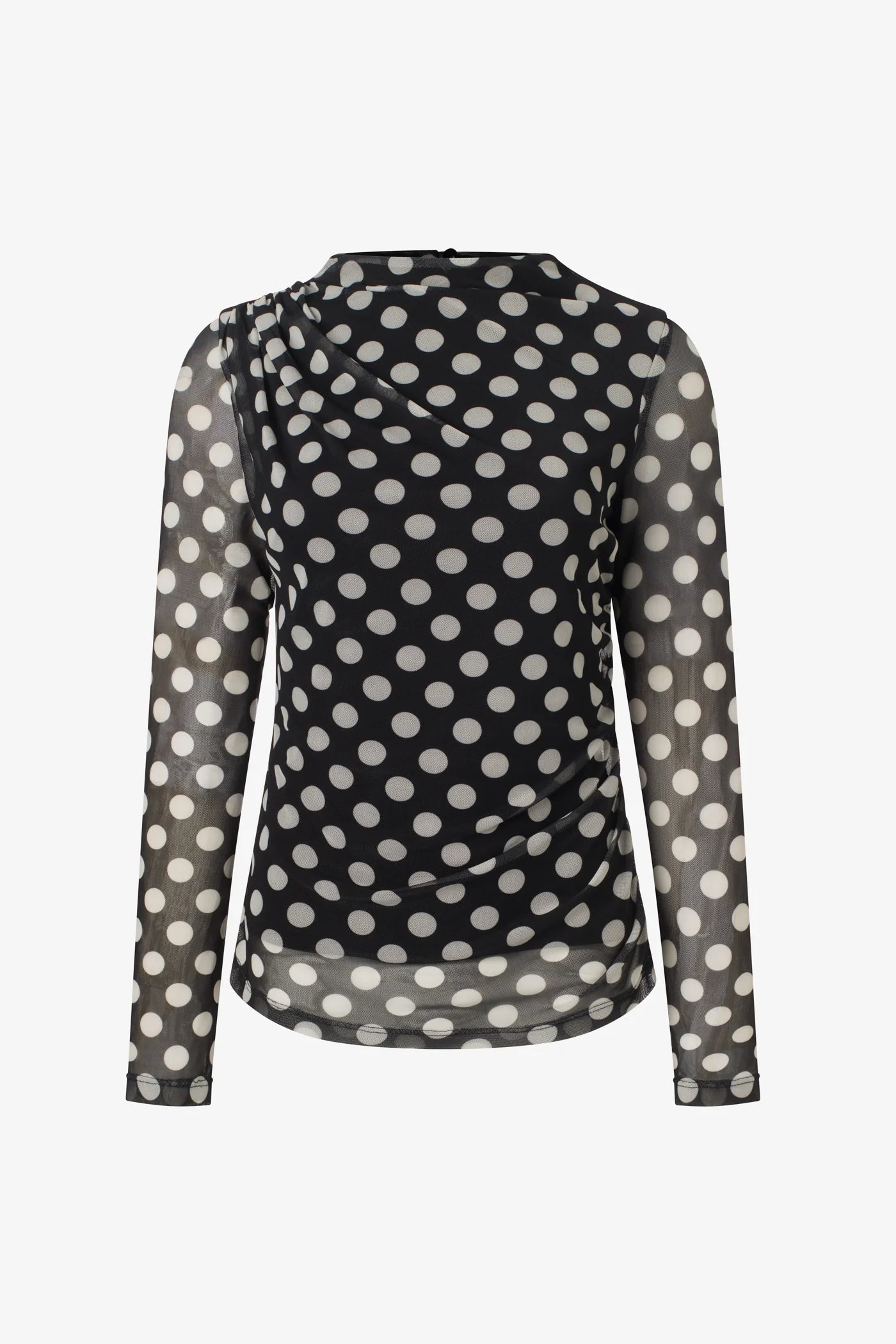 POLKA DOT LONG SLEEVE TOP PM2014