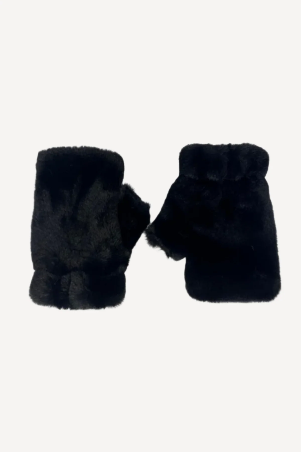 FINGERLESS FUR GLOVES