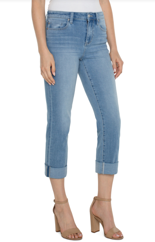 LIV NON SKINNY W / DOUBLE FRAY HEM LM7860CH1