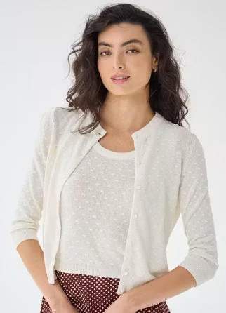 SHEER DOT CARDIGAN SK14600