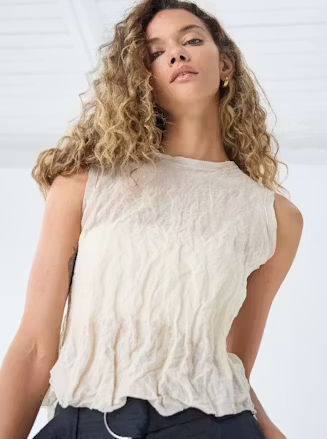 CRUSHED SILK TANK SKO14426