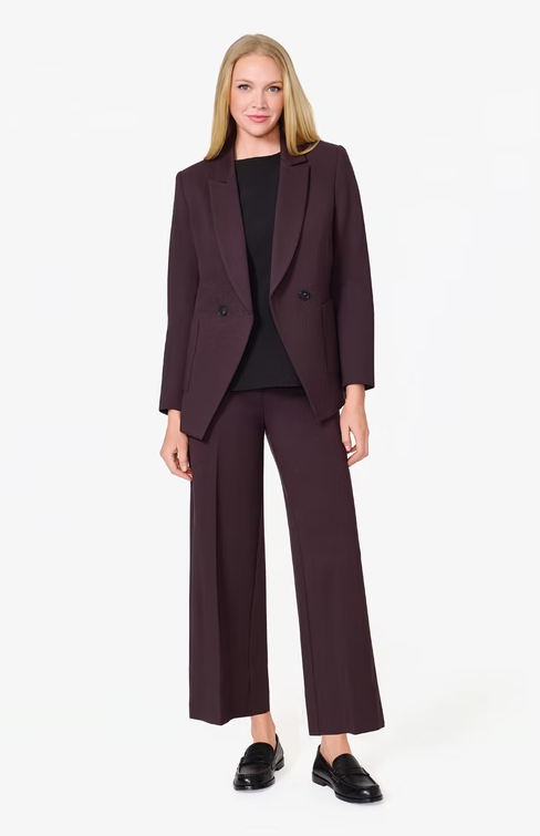 CROP WIDE LEG PONTE 7733