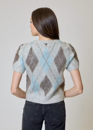 BRUSHED ARGYLE SWEATER BWF1812063