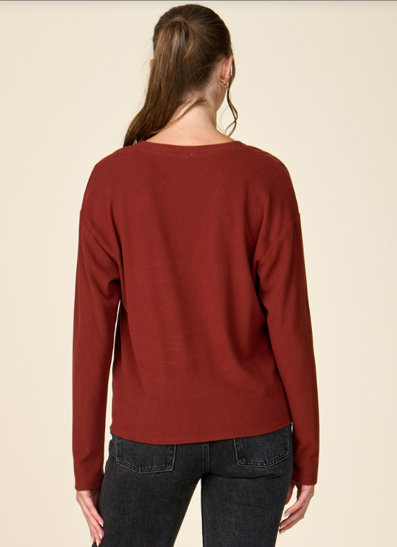 V-NECK FRONT TWIST AK518366B