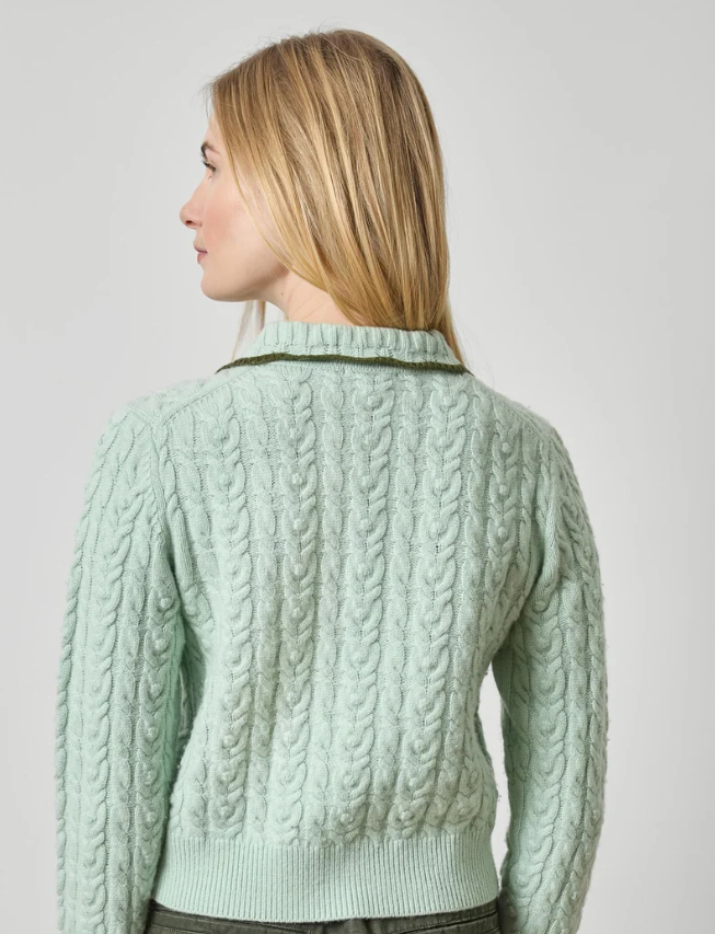 LONG SLEEVE POLO CARDIGAN PA3594