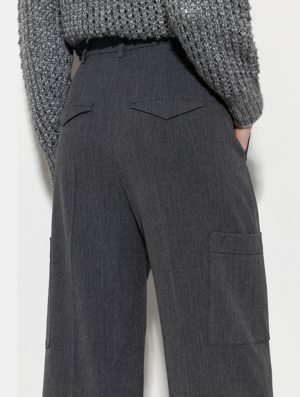 CASHMERE BLEND CARGO PANTS 608580