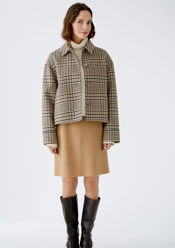 BOILED WOOL MINI SKIRT 79363