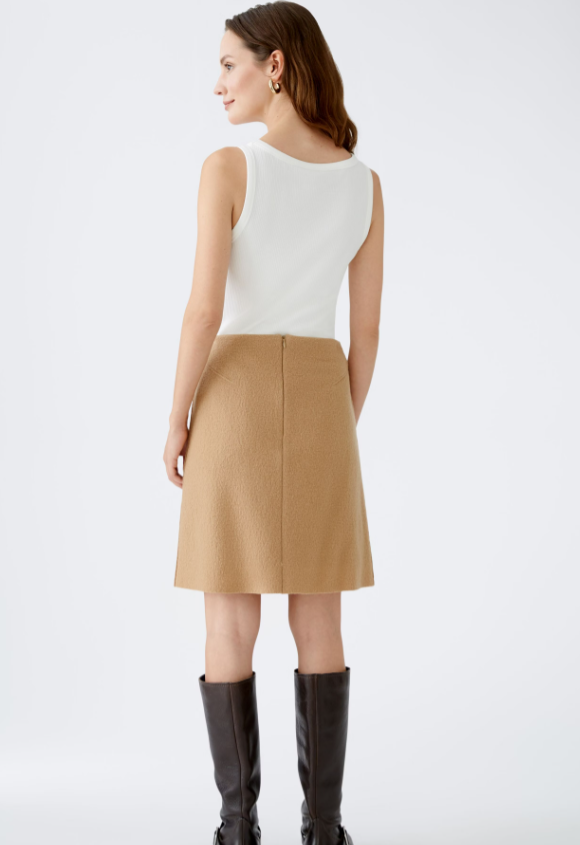 BOILED WOOL MINI SKIRT 79363