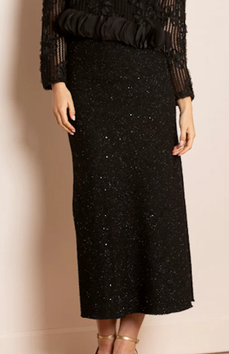MICHELLE LUREX TRUMPET SKIRT SK360