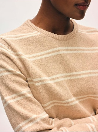 BOUCLE STRIPE CREWNECK 21534