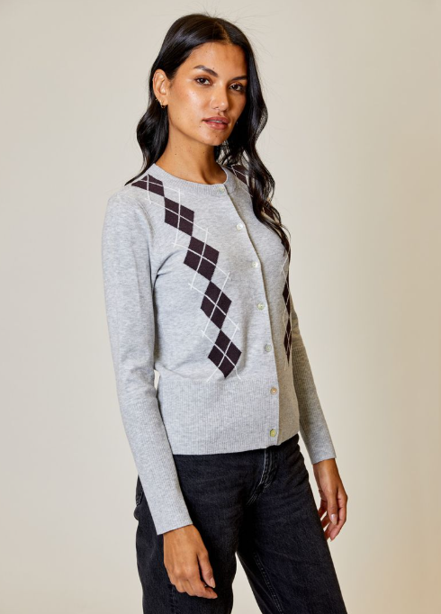 ARGYLE CARDIGAN BQY0212005