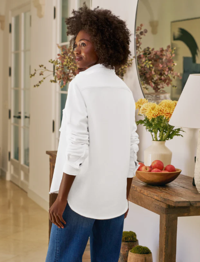 EILEEN SWEATSHIRT BUTTON UP