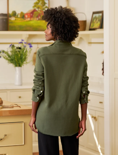 EILEEN SWEATSHIRT BUTTON UP