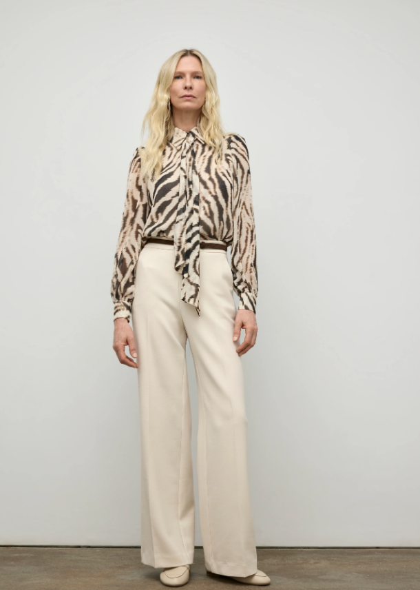PRINTED BLOUSE WITH DETACHABLE SCARF F25BZ1589