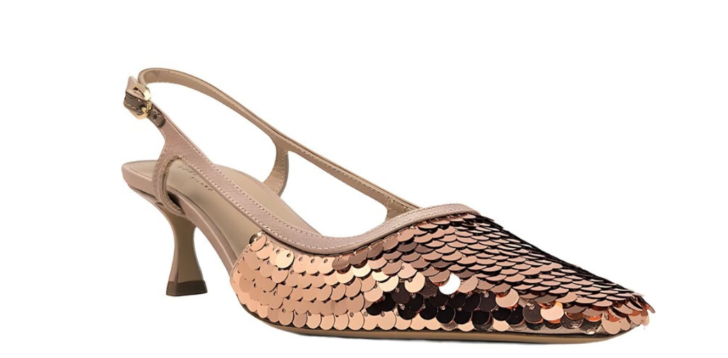 SIVIGLIA SEQUIN KITTEN HEEL