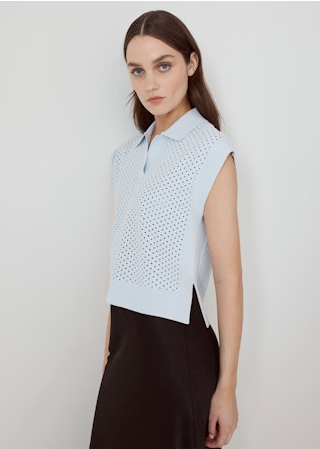 JOHNNY COLLAR MUSCLE TEE PCE14411