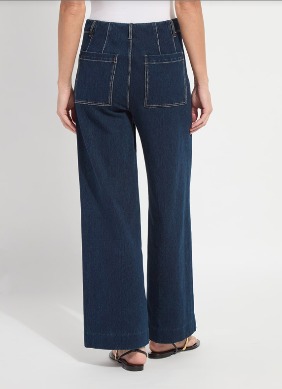 NOVA HI WAIST PINTUCK DENIM 10-3837-M9