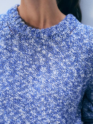 MARLED COTTON CREWNECK 21784