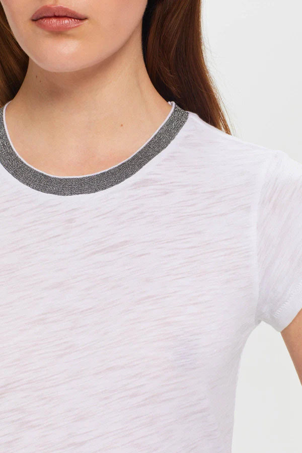 METALLIC TRIM TEE 21401