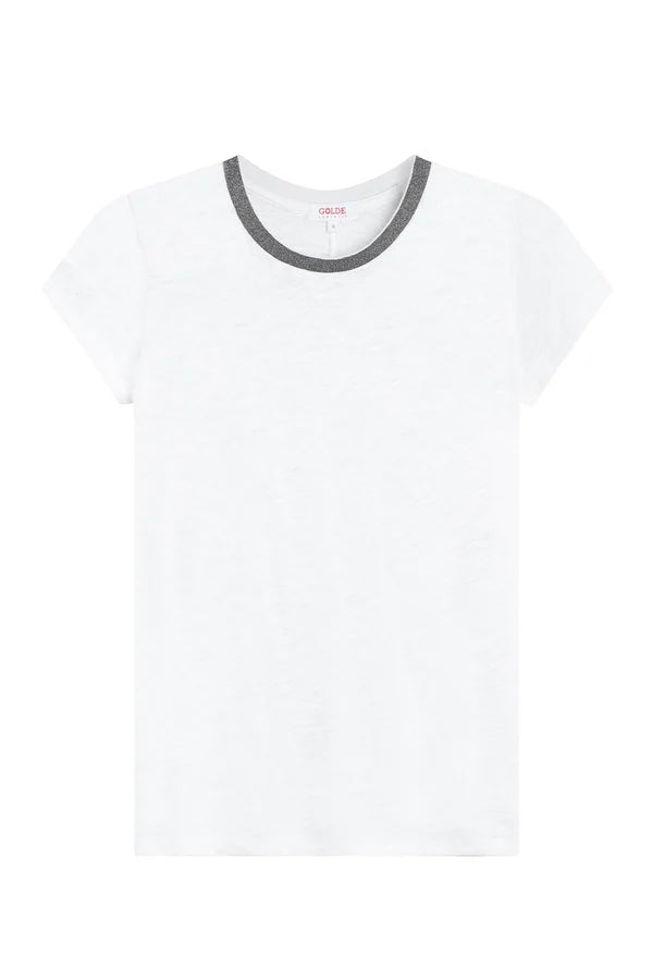 METALLIC TRIM TEE 21401