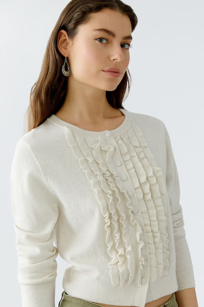RUFFLE CARDIGAN 94144