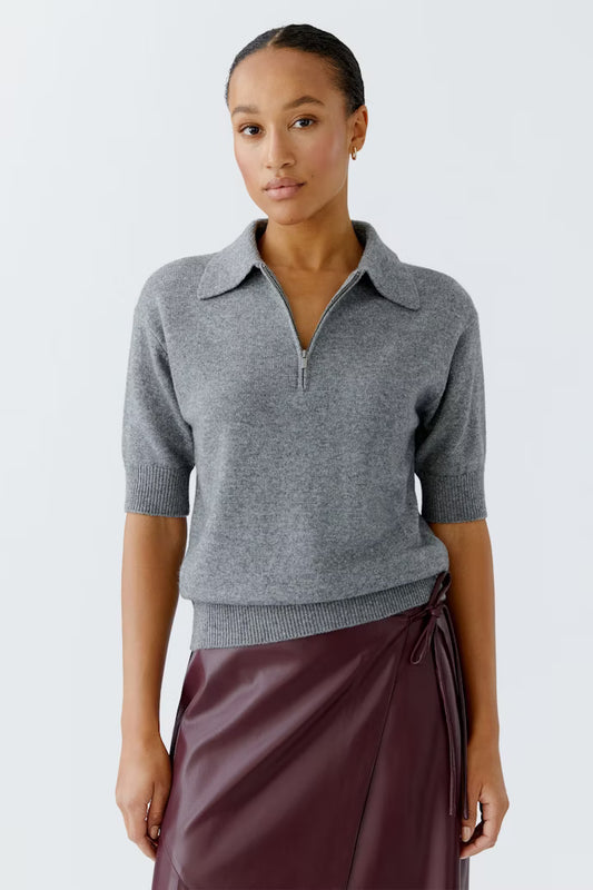 SHORT SLEEVE HALF ZIP POLO COLLAR 94269