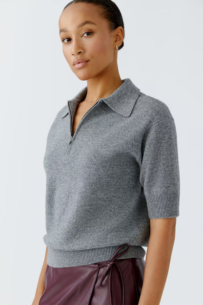 SHORT SLEEVE HALF ZIP POLO COLLAR 94269