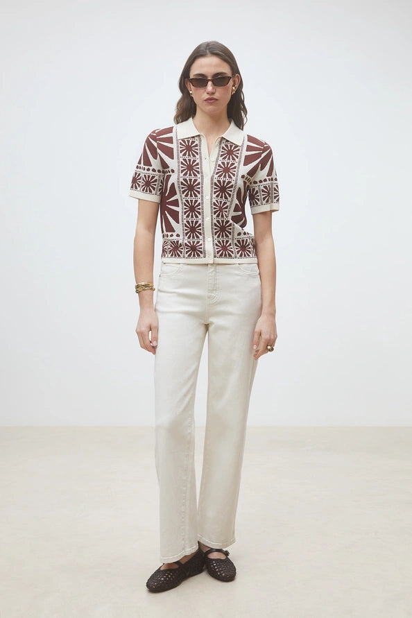 GABERA JACQUARD KNIT CARDIGAN S26M02042