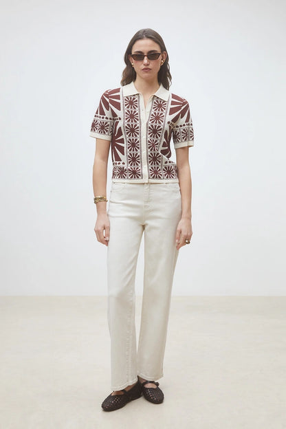 GABERA JACQUARD KNIT CARDIGAN S26M02042