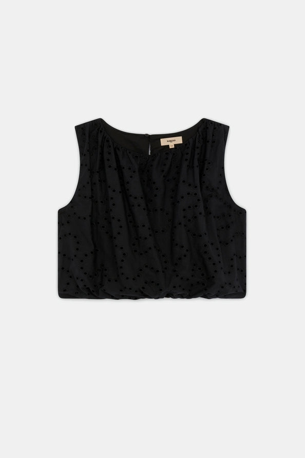 LISA EMBRODIERED CROPPED TOP S26C07034
