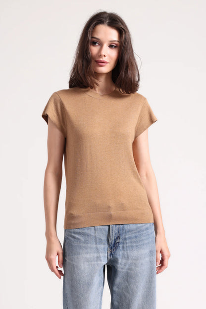 CAP SLEEVE CREWNECK 9346