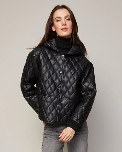 BRODIE VEGAN LEATHER QUILTED JACKET 8472-2005