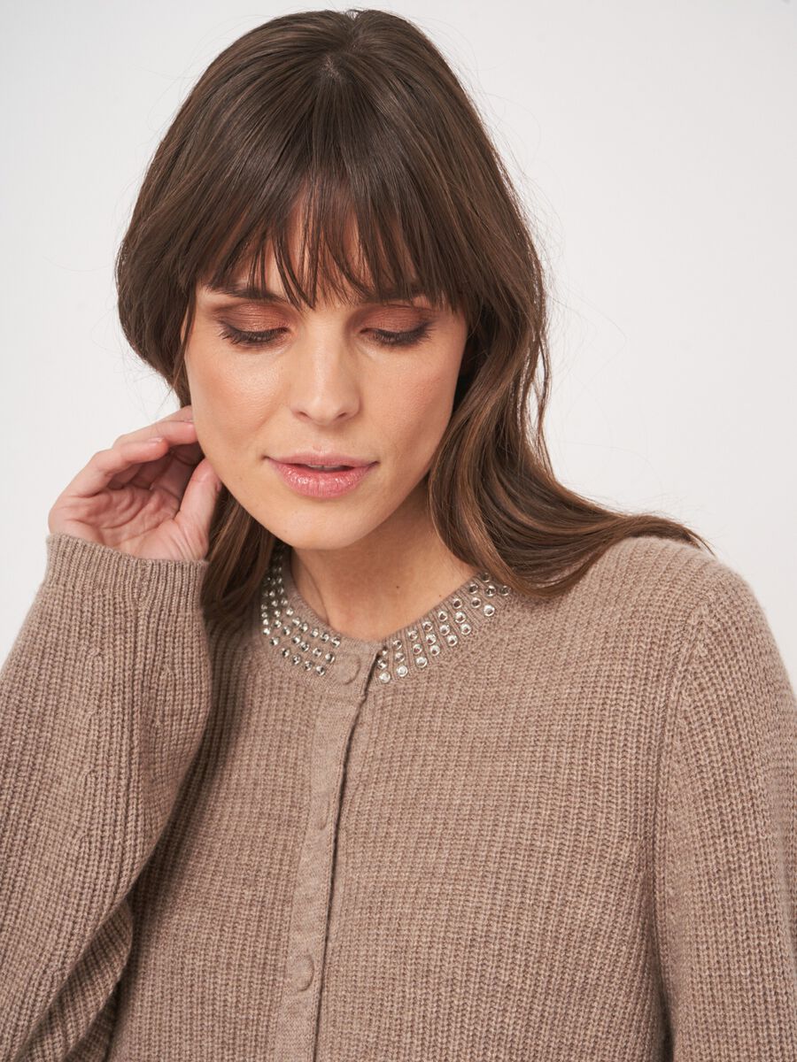 BOXY FIT RIB KNIT CARDIGAN 201679