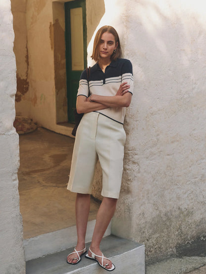 CASHMERE POLO TOP 21532