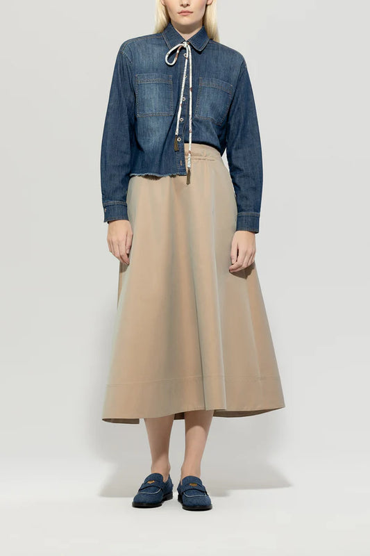 DENIM SHIRT BLOUSE 218518/34740H