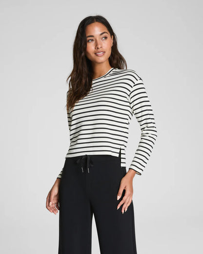 LONG SLEEVE SIDE SLIT TOP 21858R