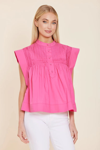 POPLIN SMOCK TOP 232